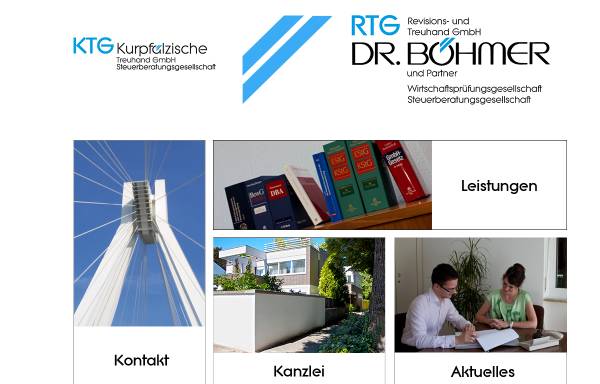 Vorschau von www.drboehmer.de, RTG Revisions- und Treuhand GmbH