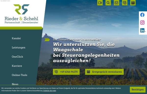 Vorschau von www.rieder-schehl.de, Rieder und Schehl Partnerschaftsgesellschaft