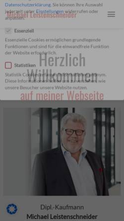 Vorschau der mobilen Webseite www.leistenschneider.de, Michael Leistenschneider