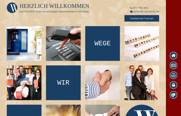 Vorschau von www.wamsergmbh.de, Wamser & Collegen Steuerberatungsgesellschaft mbH