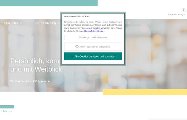 Vorschau von www.st-treuhand.de, ST Treuhand Dr. Leonhardt, Lincke und Kollegen