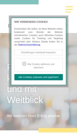 Vorschau der mobilen Webseite www.st-treuhand.de, ST Treuhand Dr. Leonhardt, Lincke und Kollegen