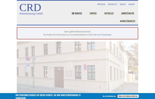 Vorschau von www.crd-steuerberatung.de, CRD Steuerberatungsgesellschaft mbH