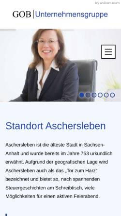 Vorschau der mobilen Webseite www.gob-stbg.de, GOB Steuerberatungsgesellschaft mbH
