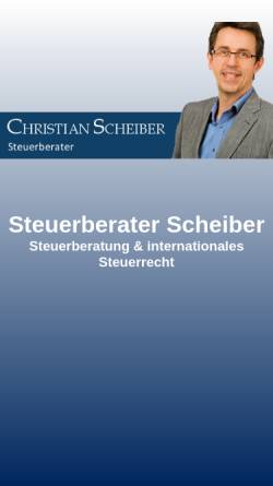 Vorschau der mobilen Webseite www.kanzlei-scheiber.de, Steuerberater Christian Scheiber