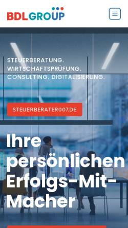 Vorschau der mobilen Webseite www.wirtschaftsprüfer007.de, BDL Steuerberatungsgesellschaft mbH