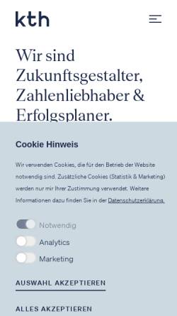 Vorschau der mobilen Webseite www.kaerntner-treuhand.at, Kärntner Treuhand GmbH Wirtschaftsprüfungs- und Steuerberatungsgesellschaft