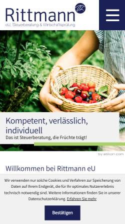 Vorschau der mobilen Webseite www.rittmann.co.at, Rittmann KEG