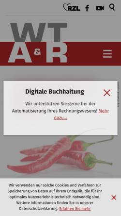 Vorschau der mobilen Webseite www.wt-aschauer.at, Aschauer & Rachbauer OEG