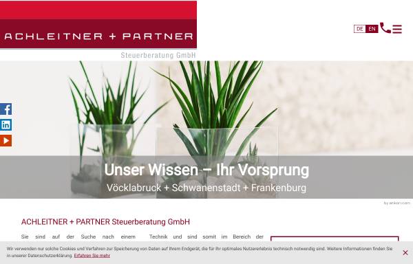 Vorschau von www.achleitner-partner.at, Achleitner & Partner Steuerberatung GmbH