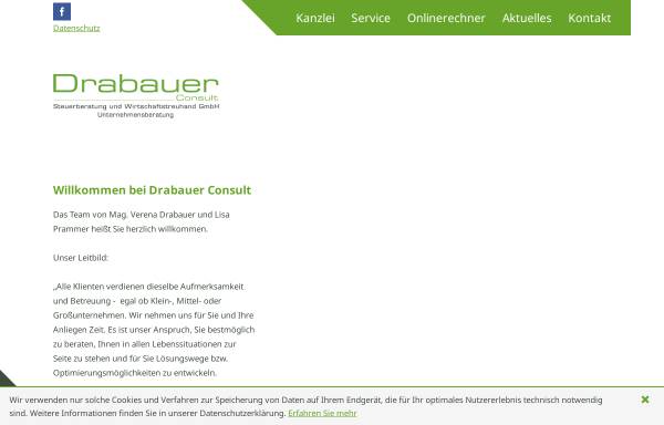 Vorschau von www.drabauer.at, Drabauer Consult Steuerberatung und Wirtschaftstreuhand GmbH