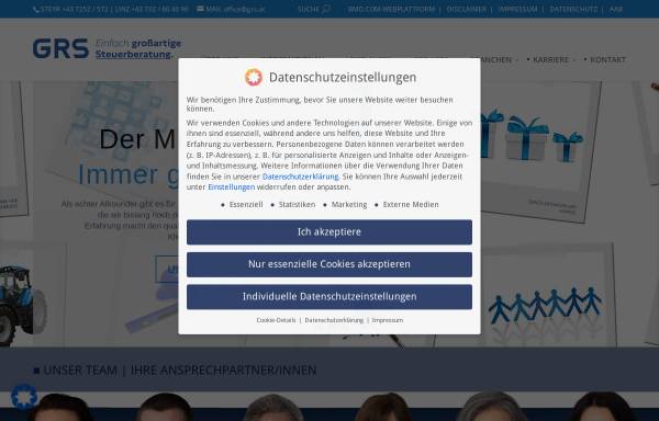 Vorschau von grs.at, Gstöttner Ratzinger Stellnberger Wirtschaftsprüfung Steuerberatung GmbH