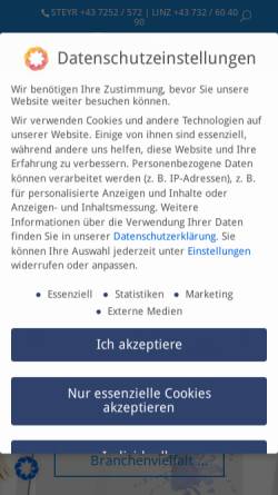Vorschau der mobilen Webseite grs.at, Gstöttner Ratzinger Stellnberger Wirtschaftsprüfung Steuerberatung GmbH