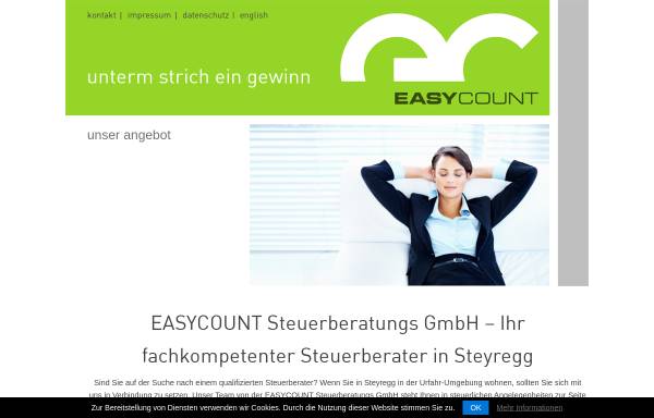 Vorschau von www.easycount.at, Easycount Steuerberatungs GmbH
