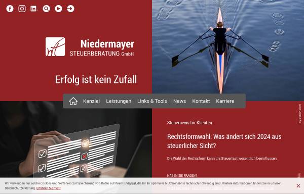 Vorschau von www.niedermayer.co.at, Herbert Niedermayer Steuerberater