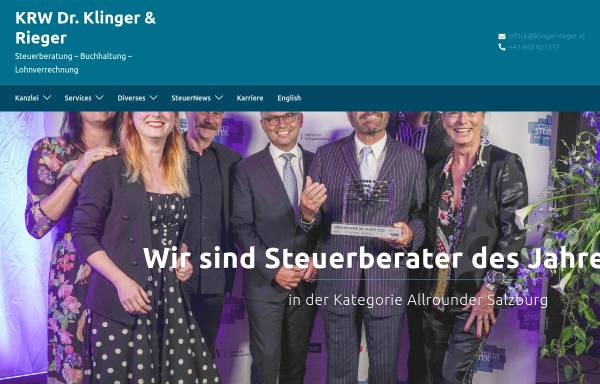 Vorschau von www.klinger-rieger.at, KRW Dr. Klinger und Rieger Steuerberatung in Salzburg OG