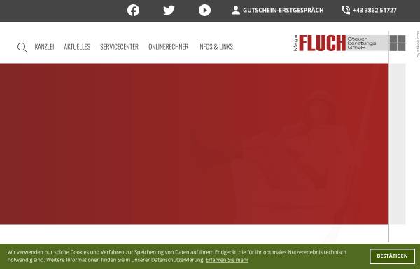 Vorschau von www.fluch-steuerberatung.at, Mag. Fluch Steuerberatungs GmbH