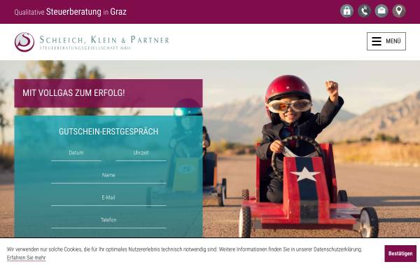 Vorschau von www.schleich-klein.at, Schleich, Klein & Partner Steuerberatungsgesellschaft mbH