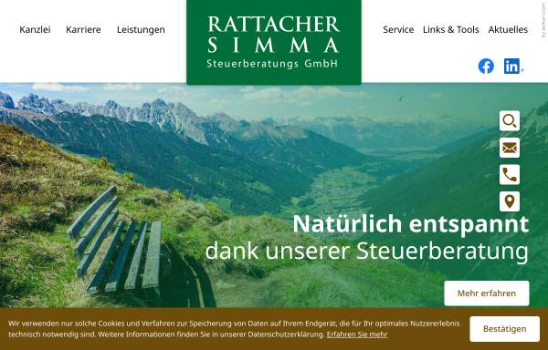 Vorschau von www.rattacher-simma.at, Rattacher-Simma Steuerberatungs GmbH