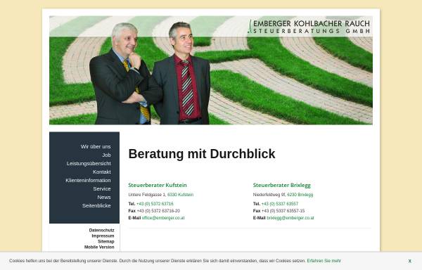 Vorschau von www.emberger.co.at, Emberger & Kohlbacher Steuerberatungs GmbH