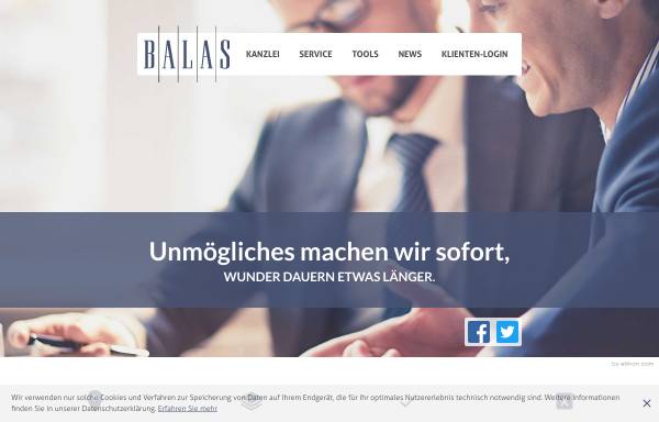 Vorschau von www.wt-balas.at, Mag. Dr. Heinrich Balas