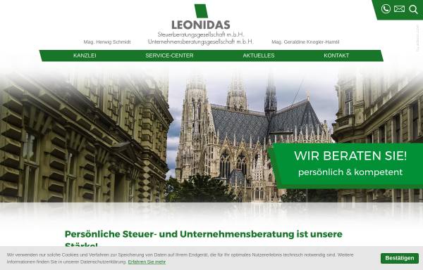 Vorschau von www.leonidas.at, Leonidas Steuerberatungsgesellschaft mbH