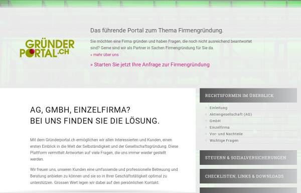 Vorschau von www.gruenderportal.ch, R. Beeler und Partner Treuhandbüro AG