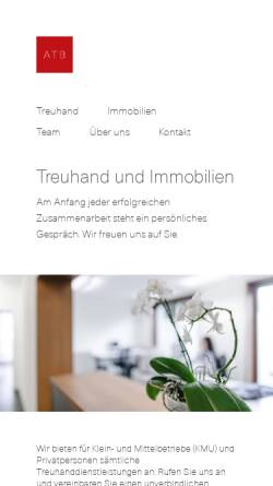 Vorschau der mobilen Webseite www.atb.ch, ATB Bachmann Treuhand AG