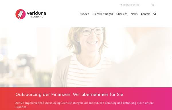 Vorschau von www.veriduna.ch, Veriduna Treuhand AG