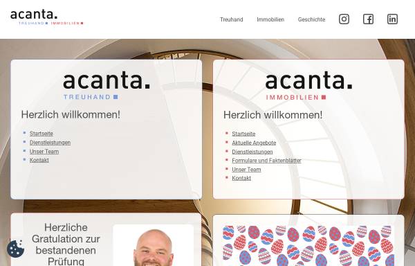 Vorschau von www.acanta-ag.ch, Acanta Treuhand AG