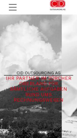 Vorschau der mobilen Webseite www.cid-outsourcing.ch, CID Outsourcing AG