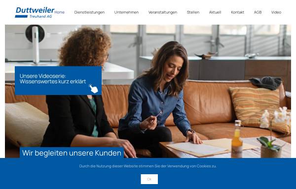 Vorschau von www.duttweiler-treuhand.ch, Duttweiler Treuhand AG