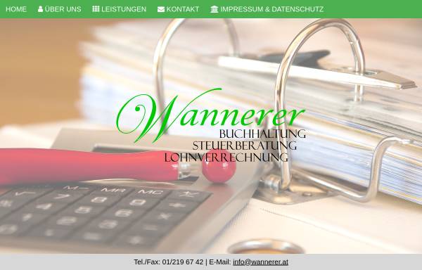 Vorschau von www.steuerberatung-wannerer.at, Steuerberatungskanzlei Elfriede Wannerer