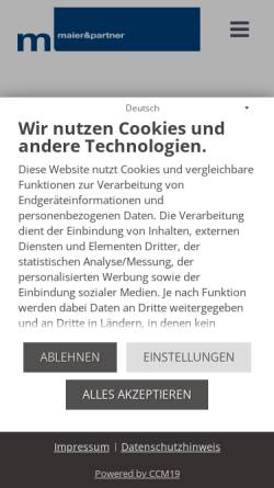Vorschau der mobilen Webseite www.steuerberater-gn.de, Steuerberater & Wirtschaftsprüfer Clemens M. Maier
