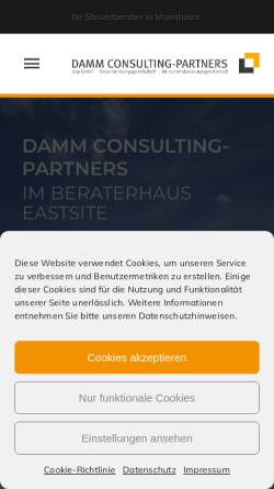 Vorschau der mobilen Webseite www.dcp-net.de, DCP Damm Consulting-Partners GmbH