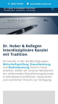 Vorschau der mobilen Webseite ht-huber.de, HT-Huber Treuhand GmbH