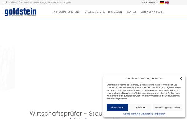 Vorschau von goldsteinconsulting.de, Goldstein Consulting GmbH