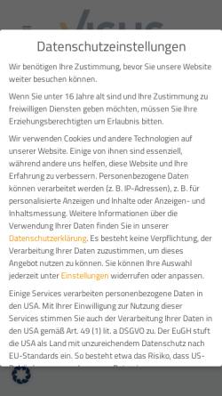 Vorschau der mobilen Webseite www.visus-gmbh.de, VISUS GmbH