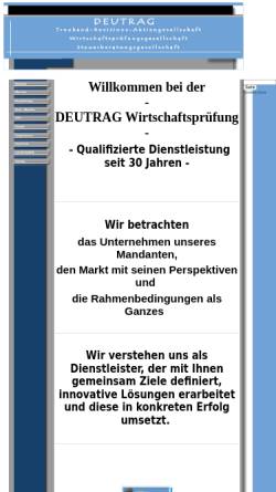 Vorschau der mobilen Webseite www.deutrag.eu, Deutrag Treuhand-Revision-Aktiengesellschaft