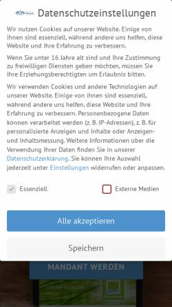 Vorschau der mobilen Webseite www.ffl-berlin.de, Frank, Follert und Loczenski Steuerberatungsgesellschaft mbH