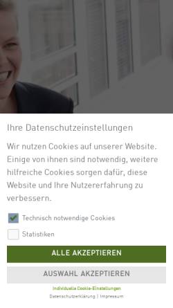Vorschau der mobilen Webseite www.counsel.de, Counsel Treuhand GmbH