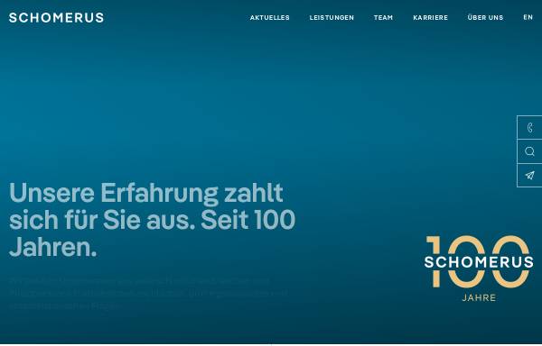 Vorschau von www.schomerus.de, Hamburger Treuhand Gesellschaft Schomerus & Partner