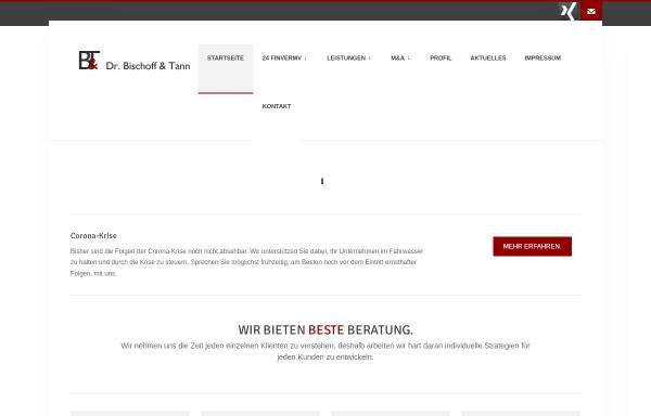 Vorschau von www.b-and-t.de, Dr. Bischoff und Tann Buchprüfungsgesellschaft GmbH