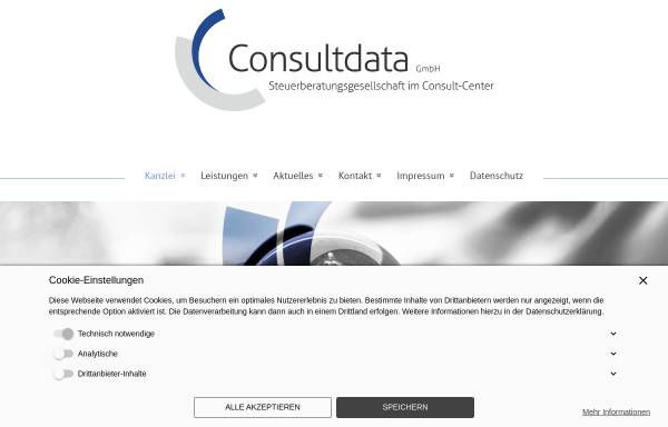 Vorschau von www.consultdata.de, Consultdata GmbH Steuerberatungsgesellschaft
