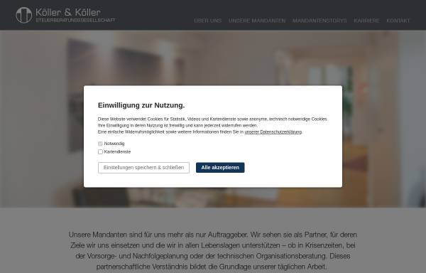 Vorschau von koeller-koeller.de, Köller & Köller Wirtschaftsprüfer Steuerberater