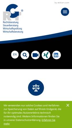 Vorschau der mobilen Webseite www.heim-und-partner.de, Heim und Partner - Wirtschaftsprüfer und Steuerberater