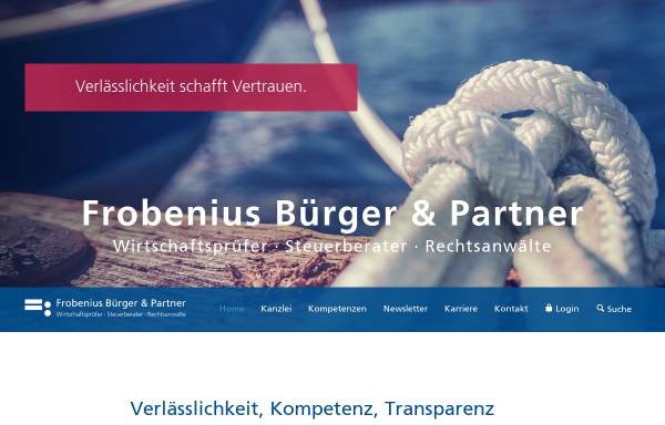 Vorschau von www.frobenius-buerger.de, Frobenius & Bürger - Steuerberatung und Wirtschaftsprüfung
