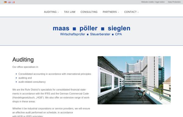 Vorschau von www.maas-poeller-sieglen.de, Maas-Pöller-Sieglen
