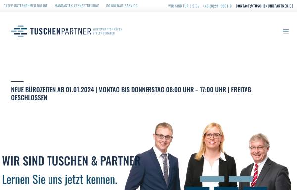 Vorschau von www.tuschenundpartner.de, Tuschen und Partner Wirtschaftsprüfer Steuerberater PartG mbB