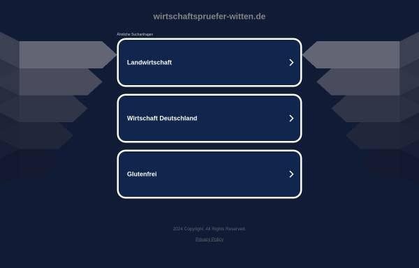 Vorschau von www.wirtschaftspruefer-witten.de, WIT Revisions- und Treuhandgesellschaft mbH